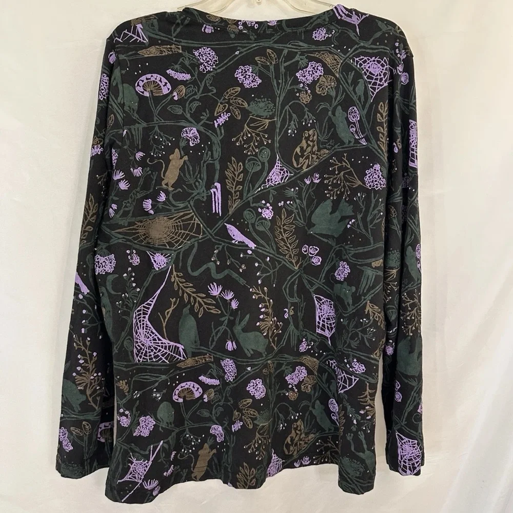 Thief & Bandit handmade hand-printed in Canada top Dusk Nightcrawlers 3x - Picture 4 of 7